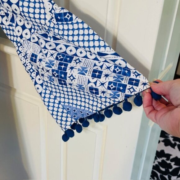 Duffield Lane Cotton Poplin Ruffled The Flora Dress in Blue Breeze Medium - Picture 7 of 13